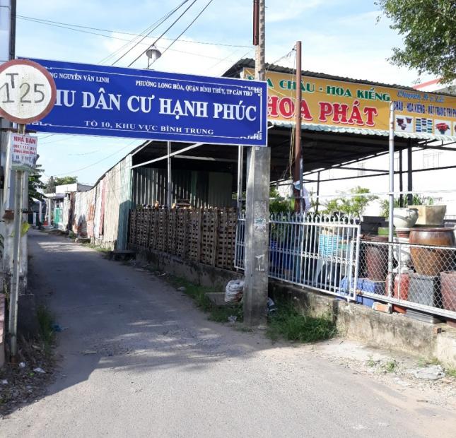 Nền thổ cư giá rẻ đường Số 2 KDC Hạnh Phúc, P. Long Hòa, Bình Thủy