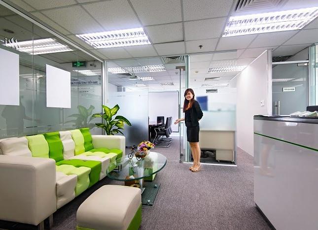 Văn phòng đẹp sàn lót thảm tại tòa nhà văn phòng 64 Nguyễn Đình Chiểu, Q1 giá rẻ 6 triệu/th