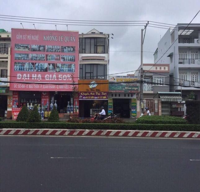 bán nhà 1 trệt 2 lầu mặt tiền đường mậu thân ,dt 4.05 x 18.5 ,nở hậu 5m,P.Xuân Khánh.