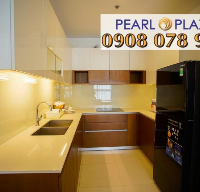 PKD Pearl Plaza, cho thuê CHCC 1, 2, 3PN, giá tốt nhất dự án. Hotline 0908 078 995