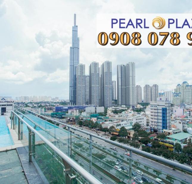 PKD Pearl Plaza, cho thuê CHCC 1, 2, 3PN, giá tốt nhất dự án. Hotline 0908 078 995