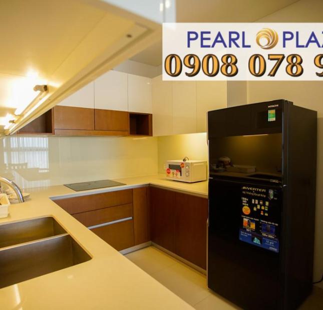 Cho thuê nhanh CH 2PN, nội thất đầy đủ, giá từ 25 tr/th, Pearl Plaza. LH hotline PKD 0908 078 995