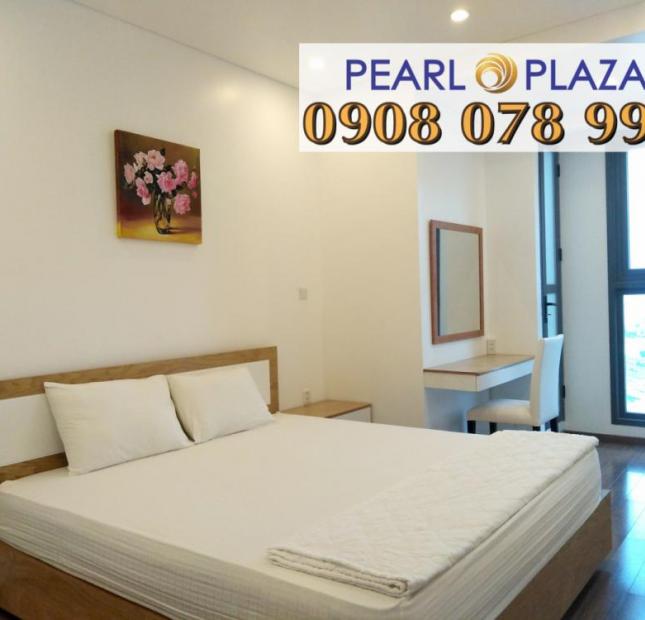 Cho thuê nhanh CH 2PN, nội thất đầy đủ, giá từ 25 tr/th, Pearl Plaza. LH hotline PKD 0908 078 995