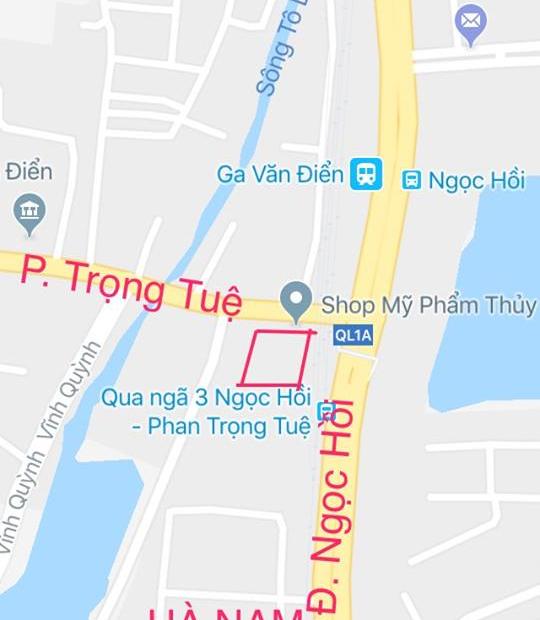 Cần bán đất phân lô mặt đường tại số 1 Phan Trọng Tuệ- Thanh Trì- Hà Nội