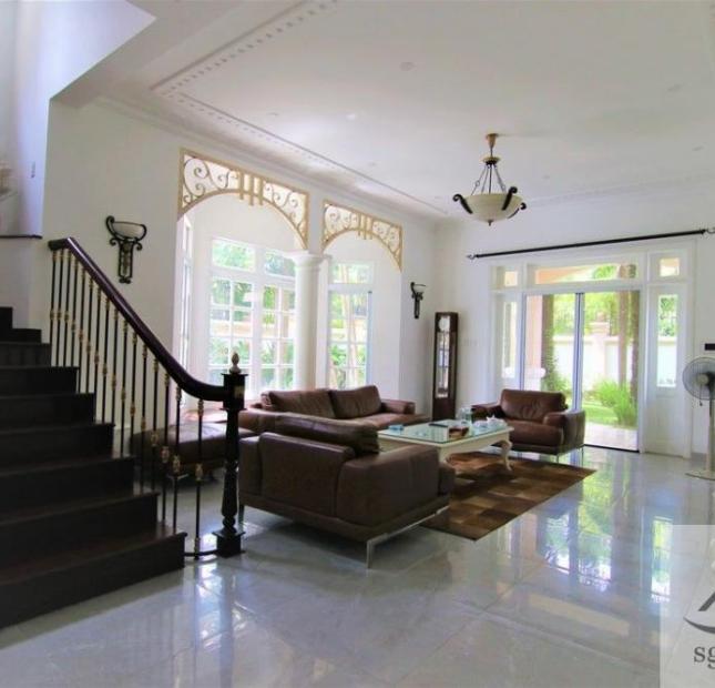 Cho thuê villa Thảo Điền 750m2, 5PN, full nội thất, giá 105 triệu/tháng (4500$)