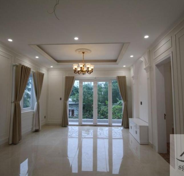 Cho thuê villa Thảo Điền 300m2, trệt, 2 lầu, 6PN, 5WC, nội thất cơ bản, giá 94 tr/th