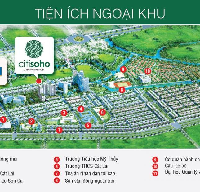 1,5 tỷ sở hữa căn 2PN + 2WC quận 2, khu đô thị 152ha, hiện hữu 90%, góp không lãi suất