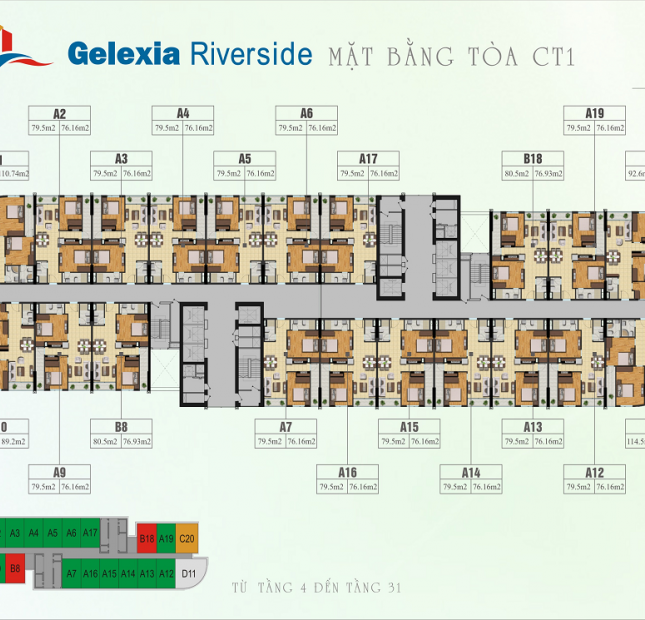 Chính chủ bán CHCC Gelexia Riverside 885 Tam Trinh, căn 20 tầng 15 tòa CT1, 1.53 tỷ. LH: 0982503218