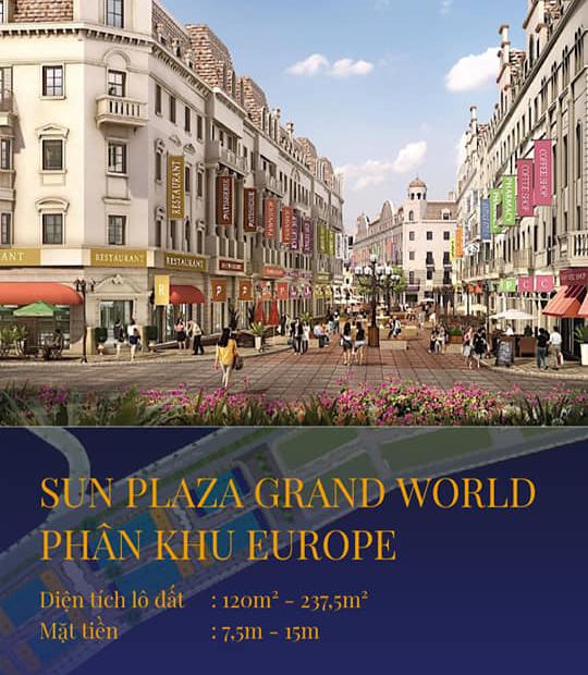 11 tỷ sở hữu ngay Europe Shophouse, Sun Plaza Grand