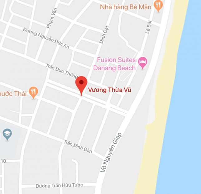 Bán đất đường Vương Thừa Vũ, Đà Nẵng 10 x 18m, cách biển 130m, khu phố Hàn Quốc 
