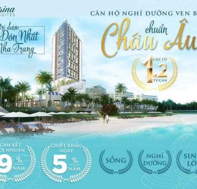 Marina Suites căn hộ view biển trực diện, ngay trung tâm thành phố Nha Trang