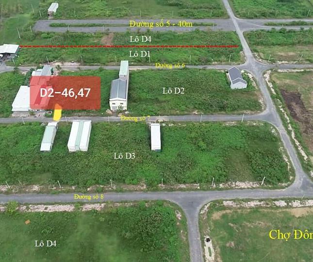 Bán nền khu dân cư Đông Phú, lô D2 - 46, 47, DT: 100m2, giá 445 triệu