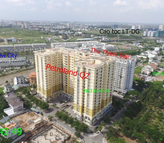 Bán căn hộ Petroland (84m2, 2PN, 2WC, sổ hồng), 1.68 tỷ. LH 0903824249 Vân