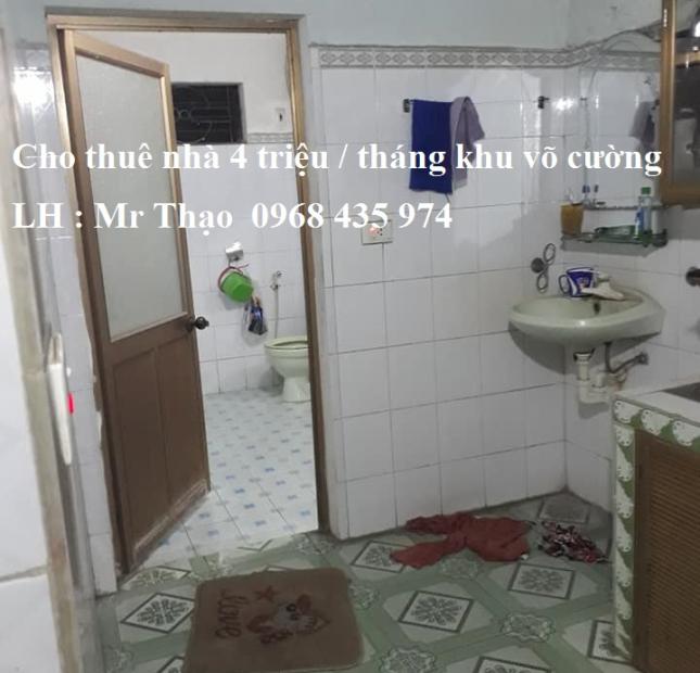 Cho thuê nhà 2.5 tầng khu Võ Cường, TP Bắc Ninh 