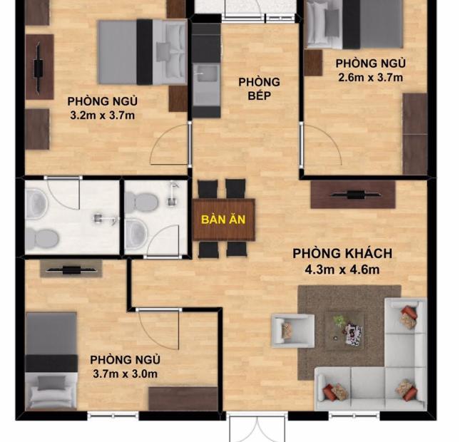 Bán căn hộ chung cư CT4B X2 Linh Đàm 3 phòng ngủ, 79m2, giá 1.58 tỷ. LH 0972.015.918
