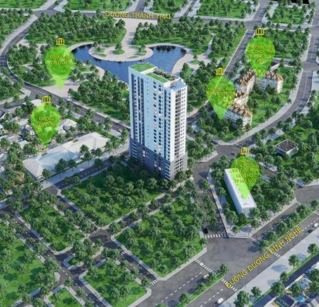 Bán căn hộ tại dự án khu đô thị mới Dịch Vọng 71m2, giá 2 tỷ 41, nội thất cơ bản