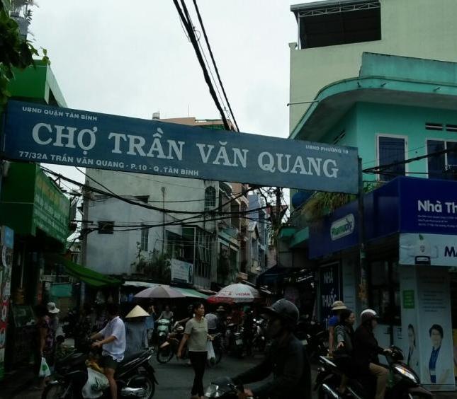 Bán nhà mặt tiền chợ đường Trần Văn Quang, Quận Tân Bình, DTCN 67m2, 7,6 tỷ