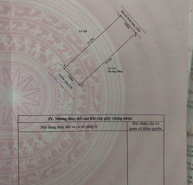 Bán lô đất đẹp tái định cư Trại Lẻ, Lê Chân, giá 1 tỷ 920 triệu