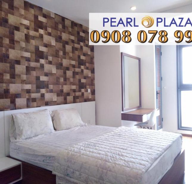 Cho thuê nhanh CH 2PN, nội thất đầy đủ giá chỉ 23,5 triệu/m2 dự án Pearl Plaza, PKD 0908 078 995