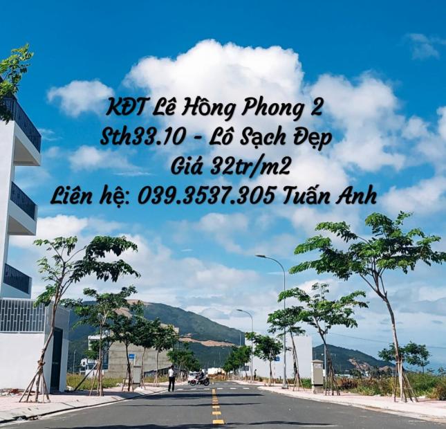 Cần bán lô đất đẹp KĐT Lê Hồng Phong 2, giá tốt cho khách mua ở