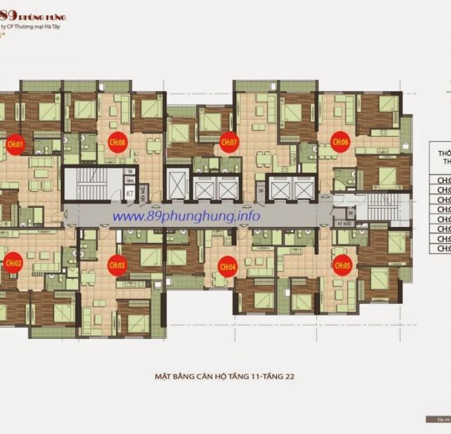 Tôi bán căn hộ 70m2 tầng trung tại HTT 89 Phùng Hưng. Giá 19.5tr/m2 (có thương lượng)