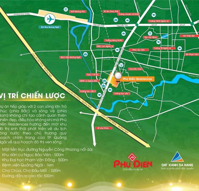 Cần ra đi 2 lô đất diện tích 100m2, giá rẻ, gần trung tâm TP Quảng Ngãi chưa tới 1km