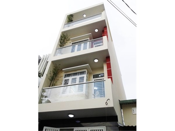 Cần bán nhà đường Nguyễn Cửu Vân, P. 17, DT 4.9x21m, nhà 4 tầng + nội thất, giá 12.8 tỷ