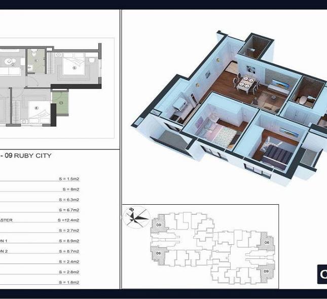 Bán căn hộ chung cư tại dự án Ruby CT3 Phúc Lợi, Long Biên, Hà Nội diện tích 50m2, giá 900 triệu