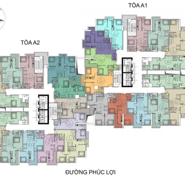 Bán căn hộ chung cư tại dự án Ruby CT3 Phúc Lợi, Long Biên, Hà Nội diện tích 50m2, giá 900 triệu