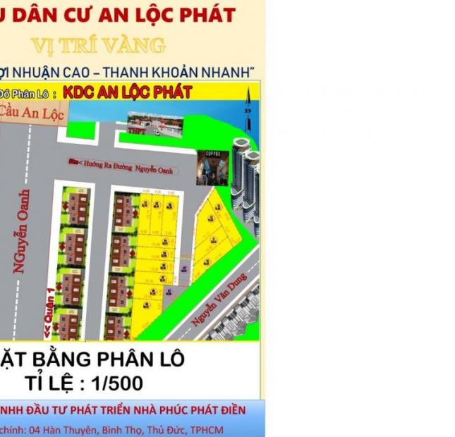 Bán đất chính chủ mặt tiền đường Nguyễn Oanh, Gò Vấp, 51m2 giá 4 tỷ ,sổ riêng xây dựng tự do.