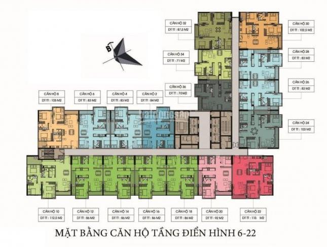 Bán căn hộ 70m2, giá 1.6 tỷ, full nội thất, tiện ích đầy đủ, view Vinhome chung cư KĐT Sài Đồng