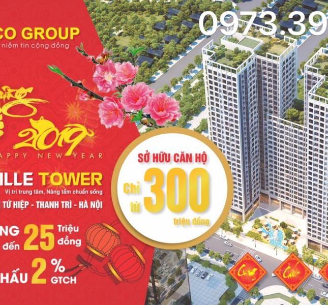 Sở hữu căn hộ TECCO SYVILLE TOWER chỉ 300tr/ căn 2PN ngay trung tâm hành chính Thanh Trì