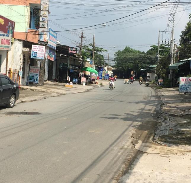 Bán lô đất mặt tiền đường Nguyễn Thái Học, chợ KP4 Cây Sung, sổ hồng 5x37m, 2.8 tỷ
