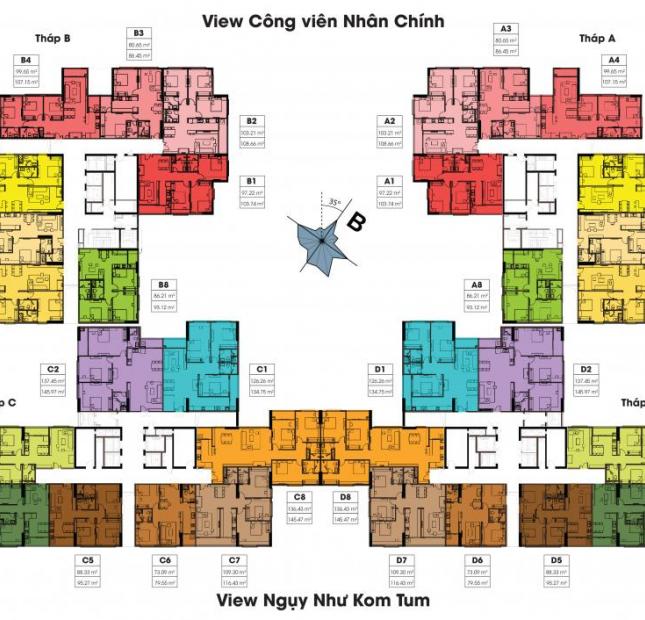 Bán chung cư Việt Đức Complex, 136m2, giá rẻ 24 tr/m2