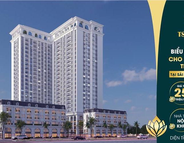 Chung cư cao cấp nằm trên mặt phố Sài Đồng, bàn giao full nội thất, 5 tầng TTTM, giá chỉ từ 1,6 tỷ