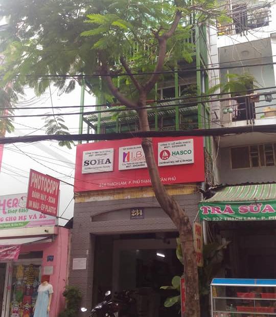 Nhà mặt tiền kinh doanh Thạch Lam gần Thoại Ngọc Hầu, Q. Tân Phú, 4.2x18m, 4 tấm, 10tỷ5