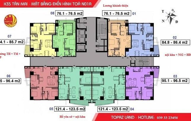 Cần bán căn hộ tại dự án K35 Tân Mai, vị trí vàng đắc địa, 0393323456
