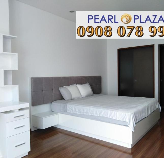 PKD Pearl Plaza, cho thuê CH 1PN Pearl Plaza, DT 56m2, view sông Sài Gòn, LH Hotline 0908 078 995