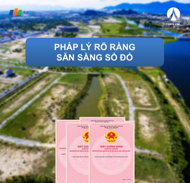 Chào bán 1 số lô hàng đẹp FPT Đà Nẵng view công viên đã có sổ đỏ