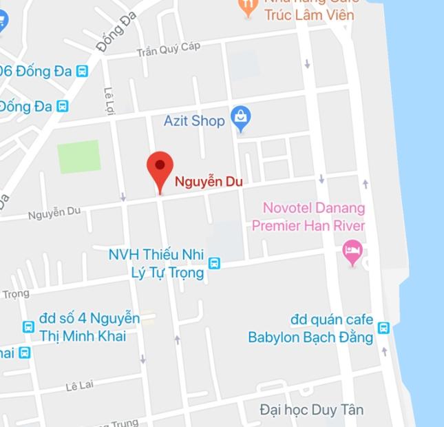 Cho thuê MBKD đường Nguyễn Du, Đà Nẵng 19x25m, gần Novotel, F-Home