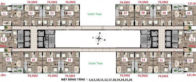 Chung cư 43 Phạm Văn Đồng – Thiết kế thông minh, Bàn giao Full nội thất. 
