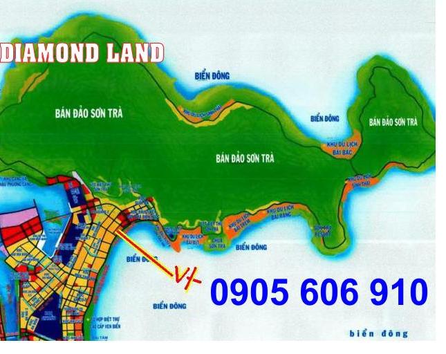 Bán đất đầu tuyến Sơn Trà 2MT đường Dương Thạc và Lê Văn Huân, Đà Nẵng 388 m2, cách biển 50m