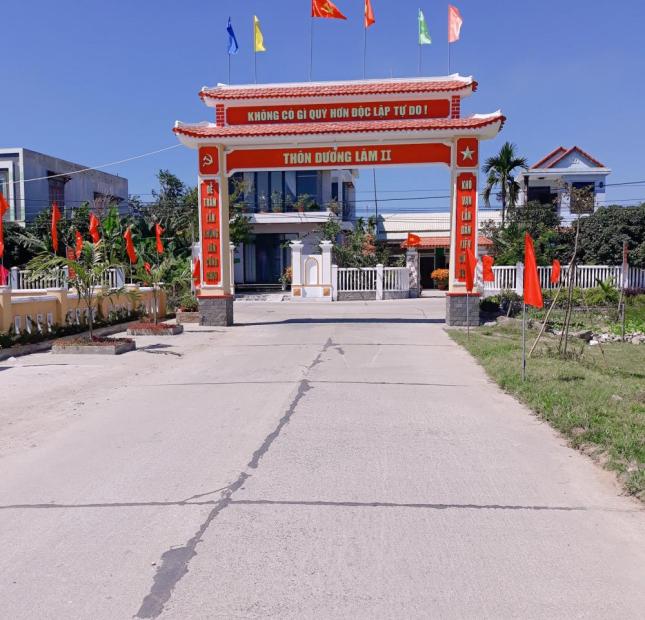 Hòa Phong dt 106m2( vuông) đất 2 mặt tiền đường 3.5m gần TTHC Huyện, Chợ Túy Loan 800m giá đầu tư