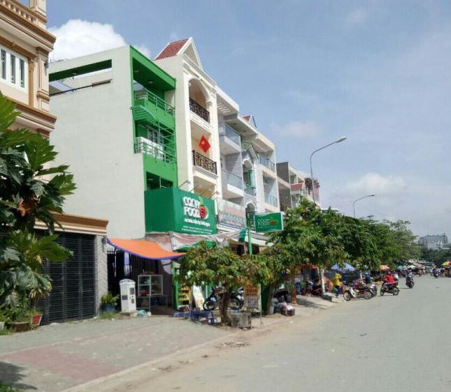 Bán nhà phố góc 02 mặt tiền KDC Savimex, chợ Phú Thuận, P. Phú Thuận, Q7
