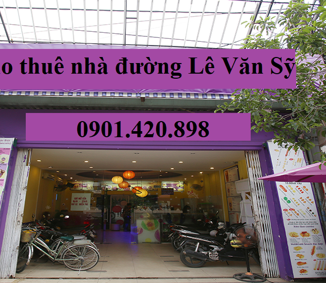 Cho thuê nhà mặt tiền đường Lê Văn Sỹ, P. 1, Q. Tân Bình