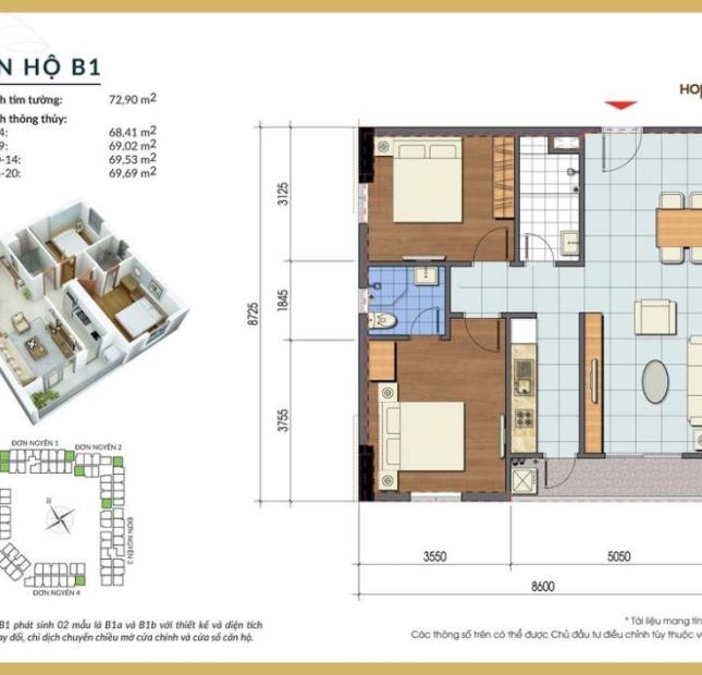 Mở bán đợt cuối chung cư NOXH Phúc Đồng chỉ từ 57tr sở hữu ngay căn hộ 69m2, ký trực tiếp HĐTT với CĐT