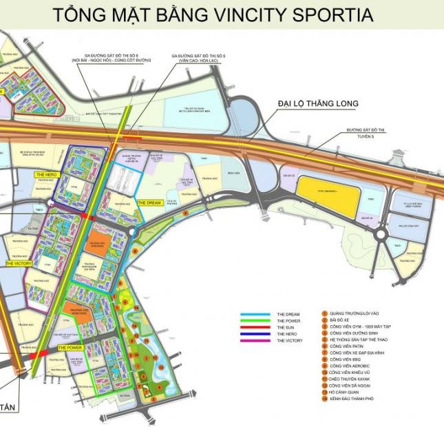 Bán chung cư Vincity Sportia Tây Mỗ, Đại Mỗ, Hà Nội, thành phố thể thao năng động nhất Việt Nam