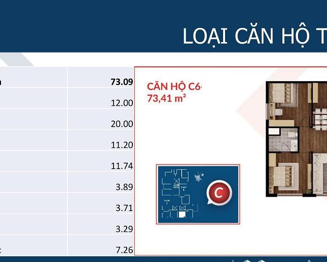 Bán chung cư Việt Đức Complex, 39 Lê Văn Lương, 73m2 giá rẻ