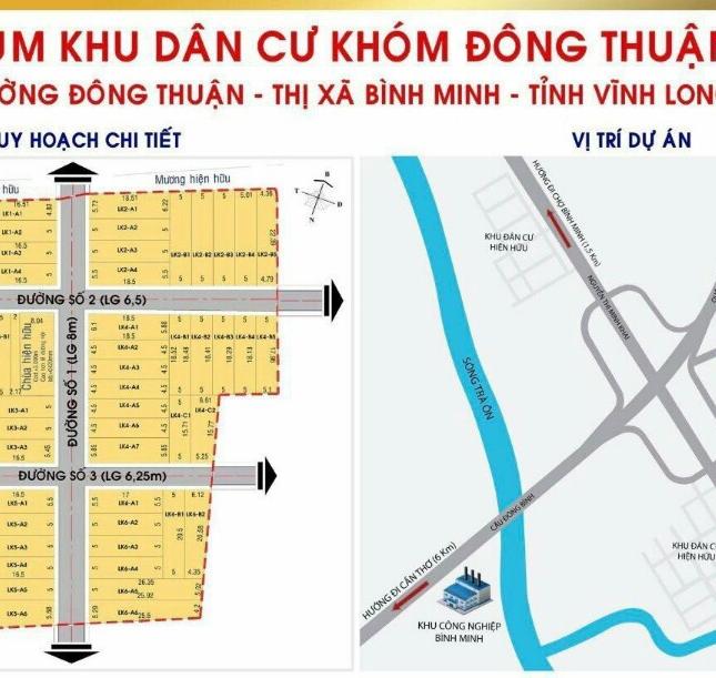 Bán đất tại Thị xã Bình Minh, Vĩnh Long mới nhất 2019