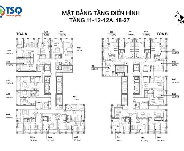 Bán căn hộ chung cư tại Đường Quang Trung, Hà Đông,  Hà Nội diện tích 62m2  giá 27 Triệu/m²